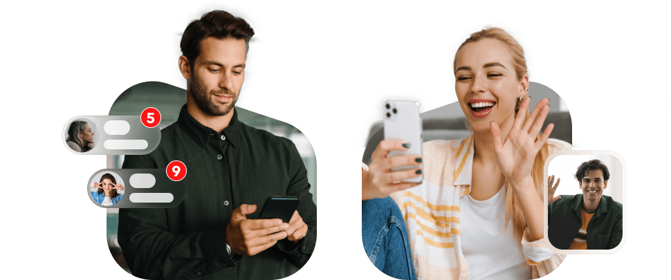 Text messaging vs video chat